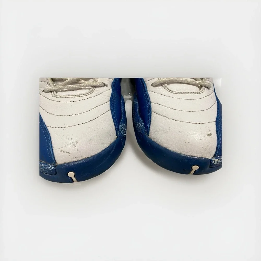 Air Jordan‎ 12 Retro French Blue White Leather Sneakers 130690-113 Mens 11